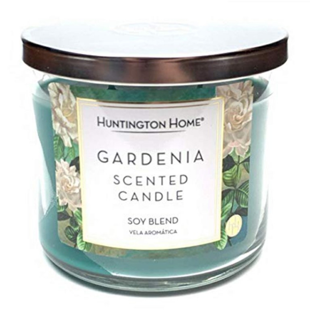 Huntington Home Gardenia Soy Blend Scented Candle-14oz